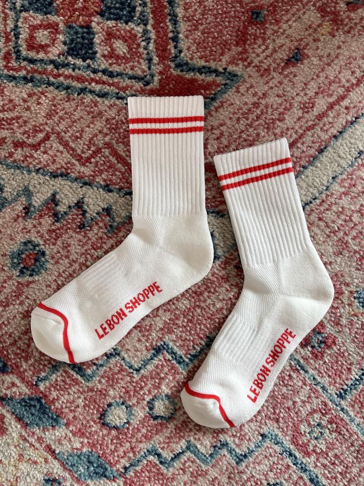 BOYFRIEND SOCKS CLEAN WHITE - Image 4