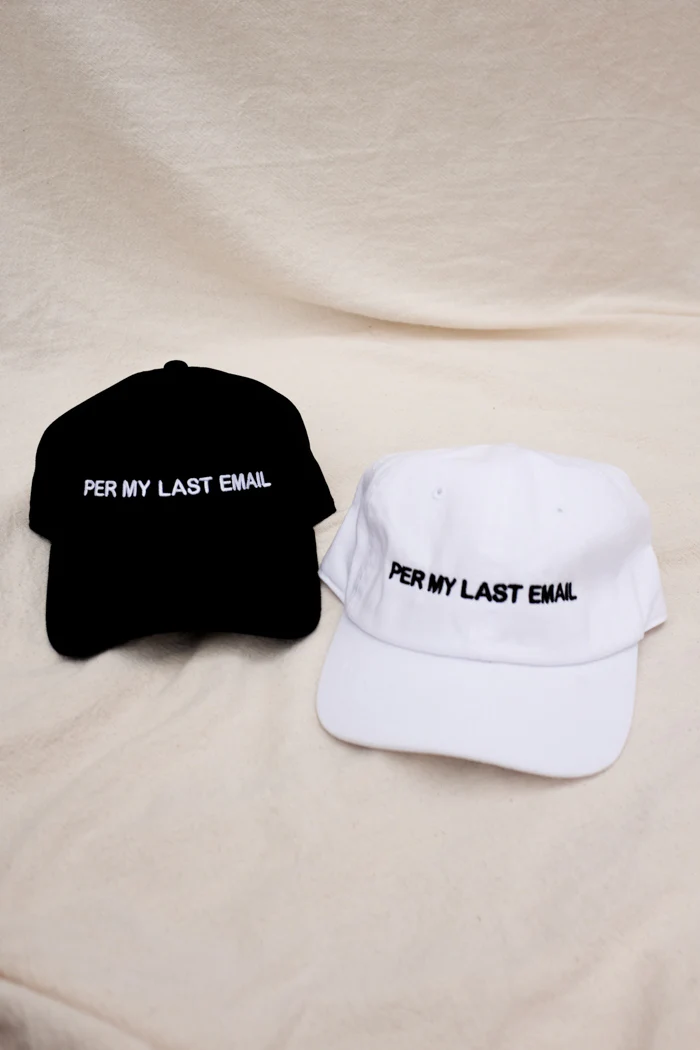 PER MY LAST EMAIL HAT WHITE - Image 3